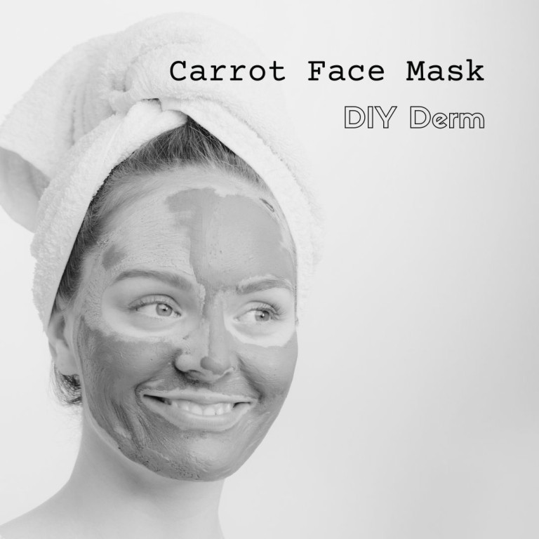 carrot face mask DIY Derm