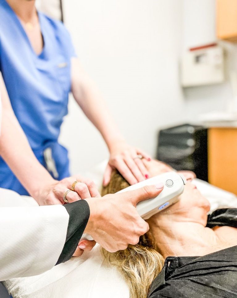 ulthera non invasive face lift being used at Simply Dermatology