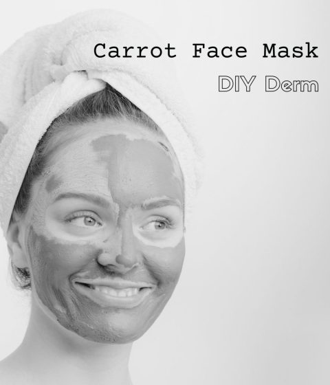 carrot face mask DIY Derm