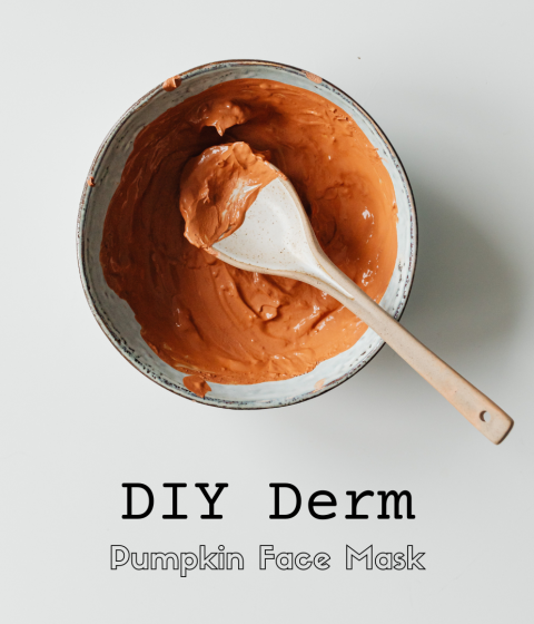 DIY Derm Pumpkin Halloween Skincare Face Mask