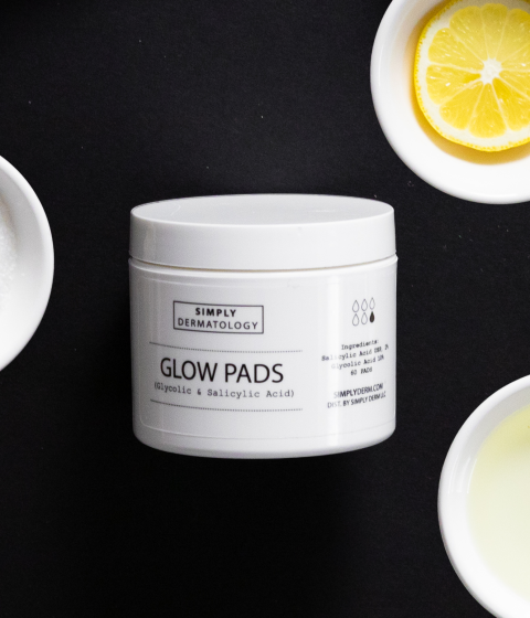 glow pads from the simply collection for summer acne prevention