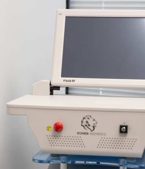 Pixel8-RF radiofrequency microneedling device at Simply Dermatology in Melville, Long Island.