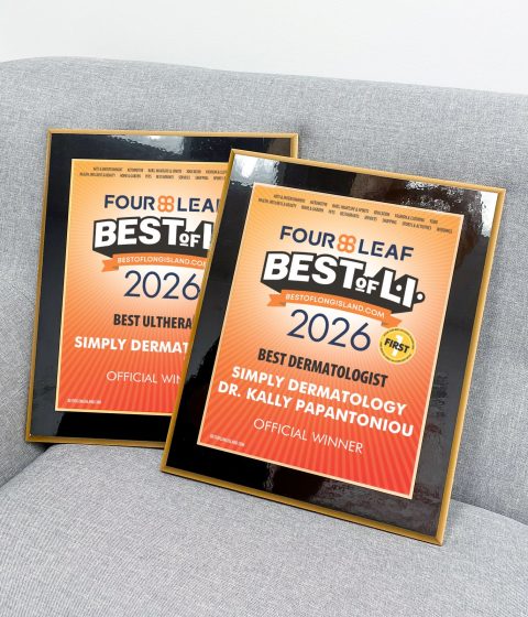 Two 2026 Best of Long Island awards for Best Dermatologist and Best Ulthera.